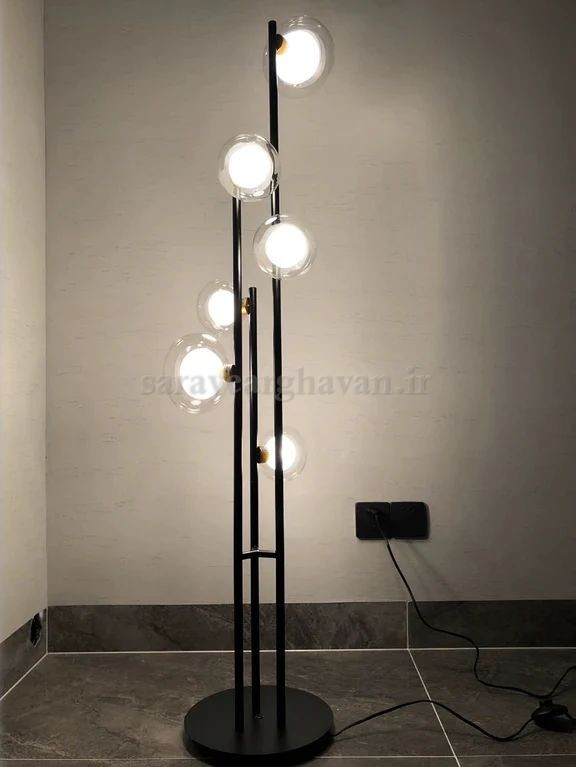 آباژور ایستاده مدرن فلزی 6 شعله(ارسال با حباب) R172