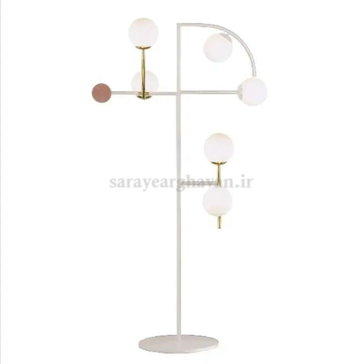 آباژور ایستاده مدرن فلزی 5 شعله(ارسال با حباب) R173