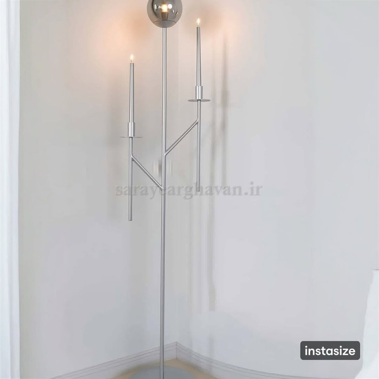 آباژور ایستاده مدرن فلزی تک شعله(ارسال با حباب)R177