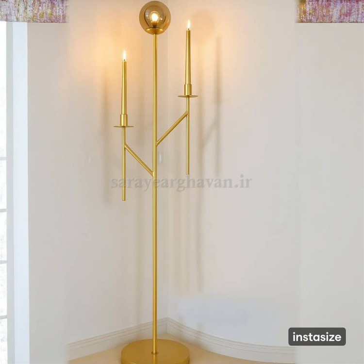 آباژور ایستاده مدرن فلزی تک شعله(ارسال با حباب)R177