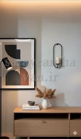 جاشمعی دیواری مدرن فلزی N170